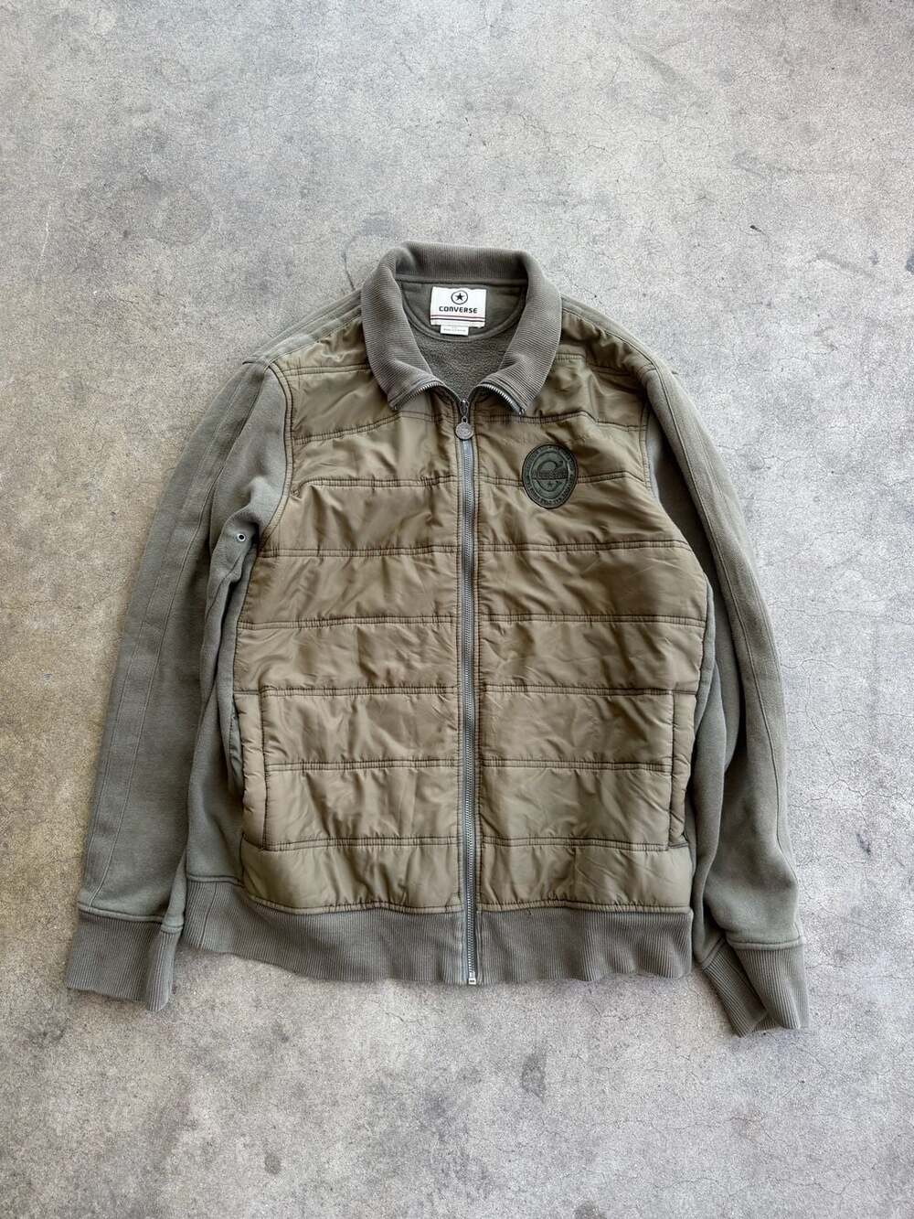 Converse All Star Vintage Y2K Hybrid Quilted Full-Zip Jacket